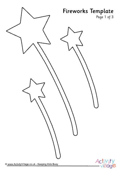 Fireworks template Fireworks template