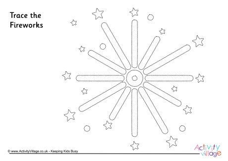 Fireworks tracing page 2