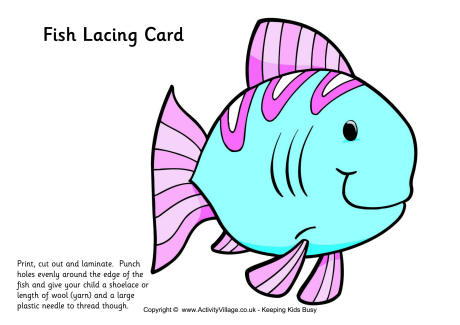 Fish lacing card 3