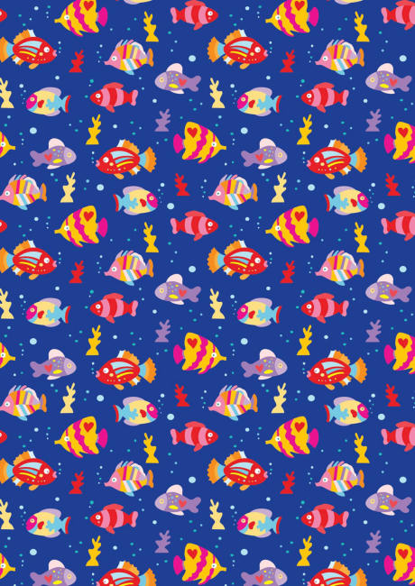 Fish scrapbook paper 
