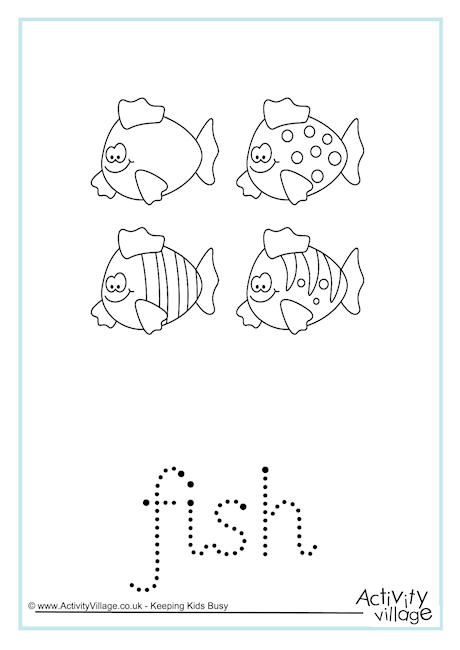 Fish Word Tracing