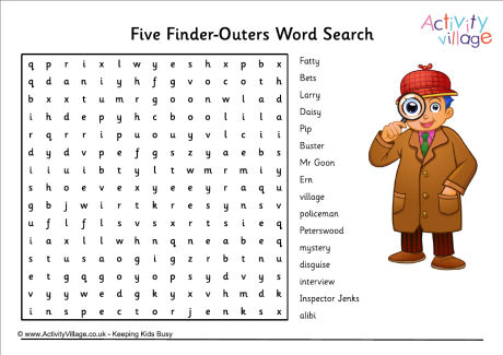 Five Find-Outers word search