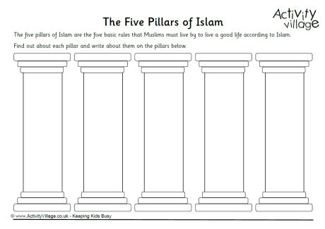 Five Pillars of Islam worksheet Five Pillars of Islam worksheet