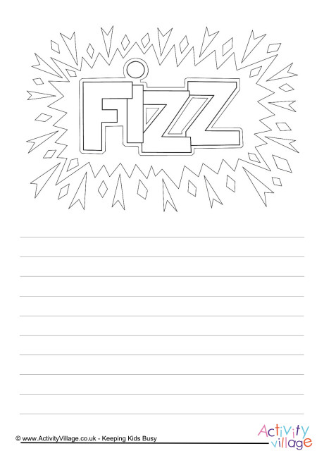 Fizz story paper Fizz story paper