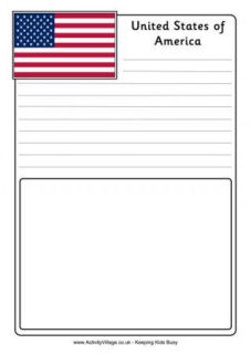 Flag Notebooking Pages