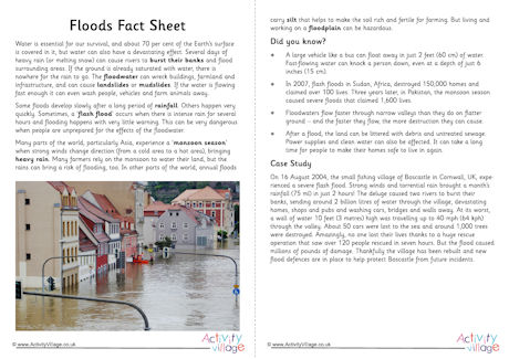 Floods fact sheet