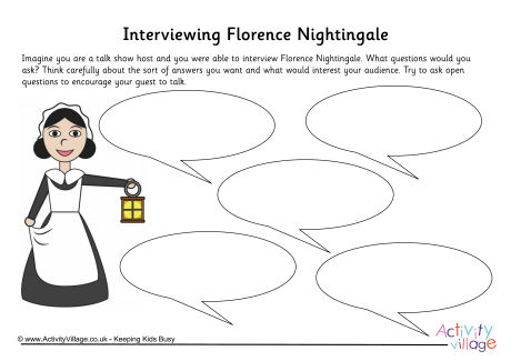 Florence Nightingale interview worksheet Florence Nightingale interview worksheet