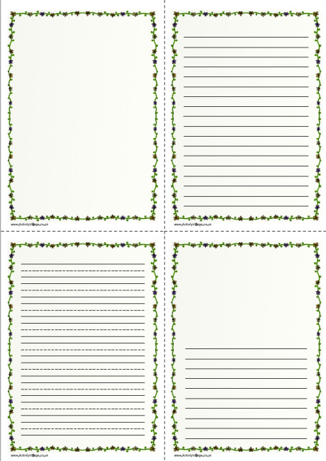 Flower Doodle Writing Frame