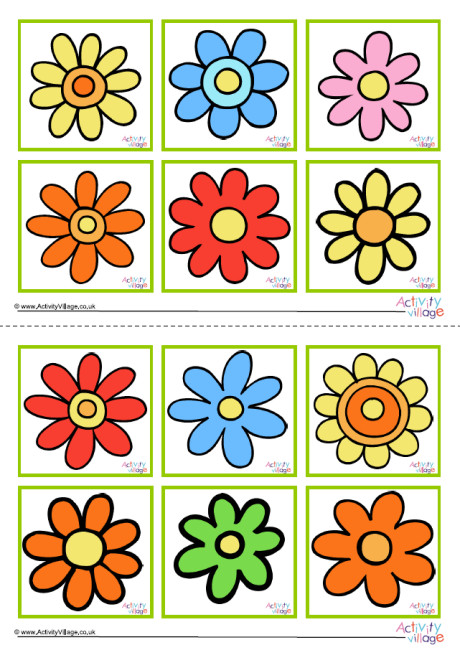 Flower Game Cards