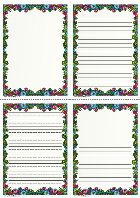 Flower Garden Writing Frame