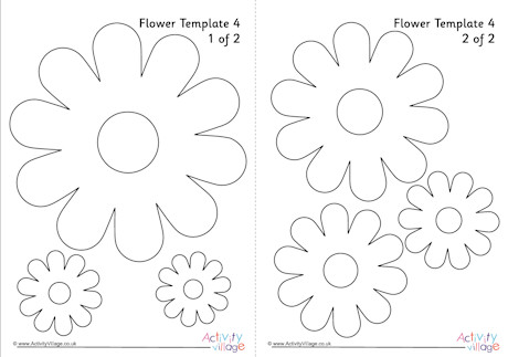Flower template 4
