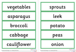 Food and Drink Vocabulary Printables