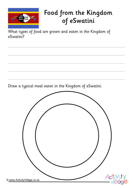 Food from Eswatini worksheet