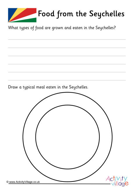 Food From Seychelles Worksheet