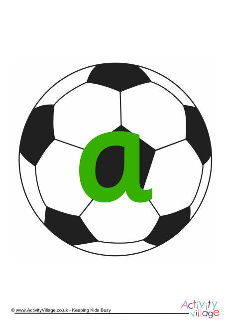 Football alphabet posters - lower case Football alphabet posters - lower case