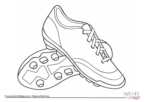 Download Football Boots Colouring Page 2