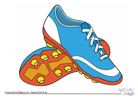Football boots poster