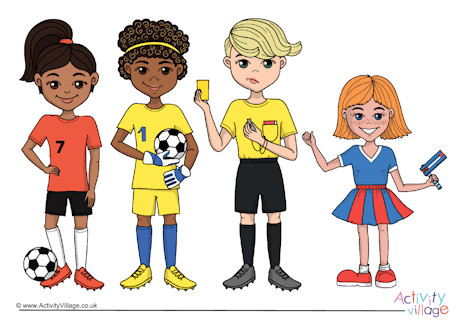 Football characters poster