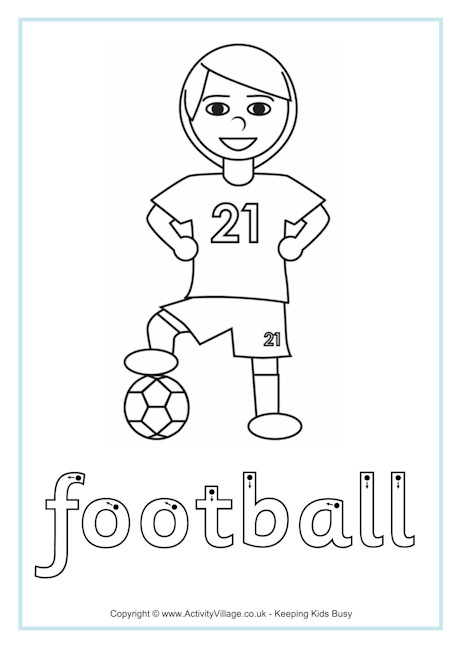 Football finger tracing