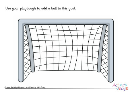 Download Football Goal Playdough Mat