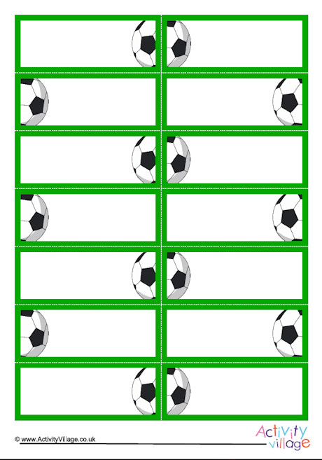 Football name badges