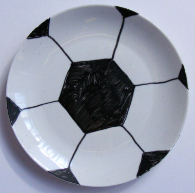 Football plate craft for kids
