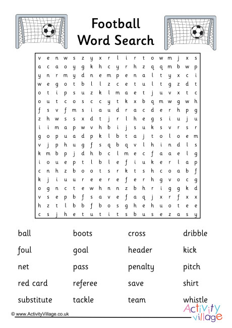 Football Word Search