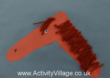 Footprint Horse Craft for Children