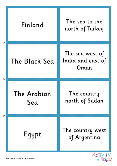 Four basic compass direction dominoes answers Four basic compass direction dominoes answers