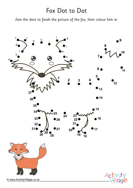 Fox dot to dot 2