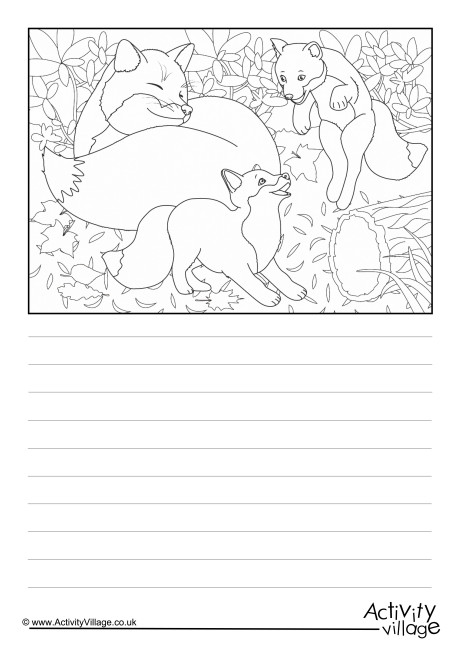Foxes Scene Story Paper