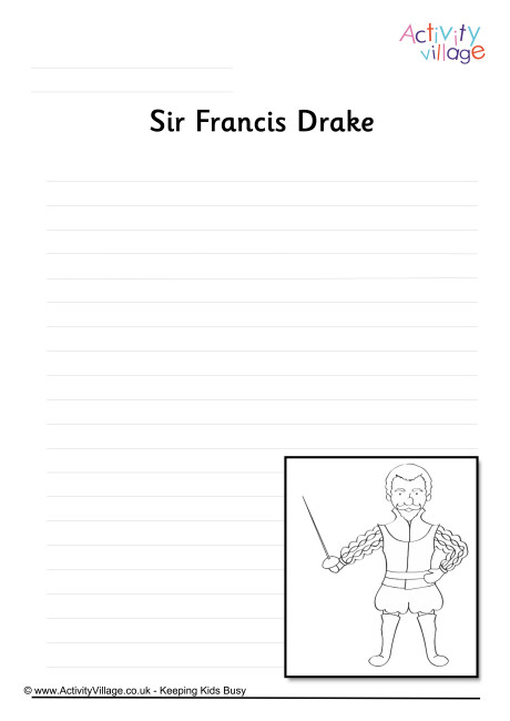 Francis Drake Writing Page