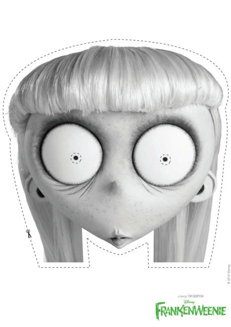 Frankenweenie girl mask 2