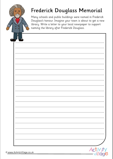 Frederick Douglass memorial worksheet