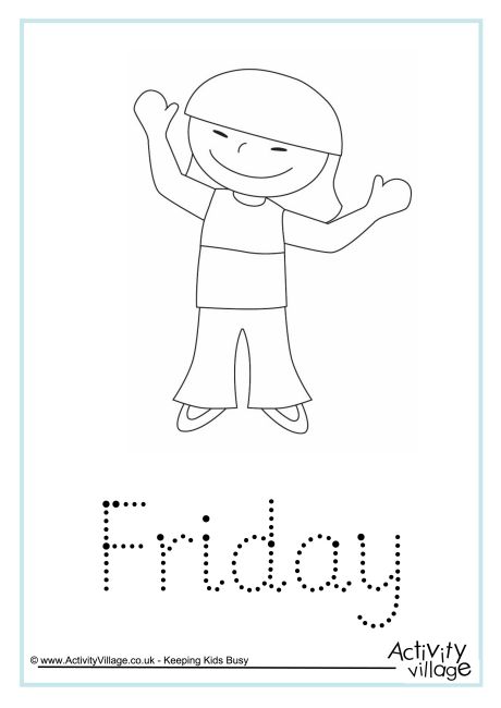 Friday word tracing