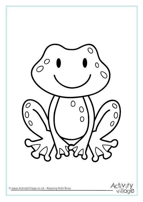Download Frog Colouring Page 2