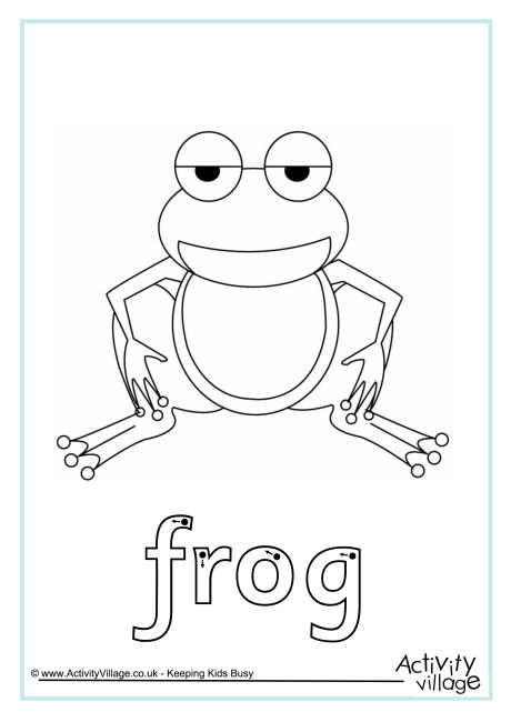 Frog finger tracing