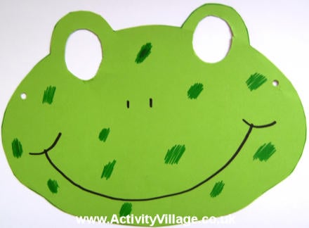 Frog mask craft