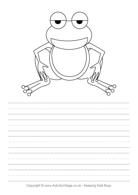 frog story paper