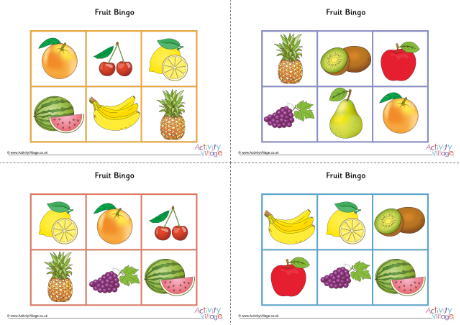 Fruit bingo Fruit bingo