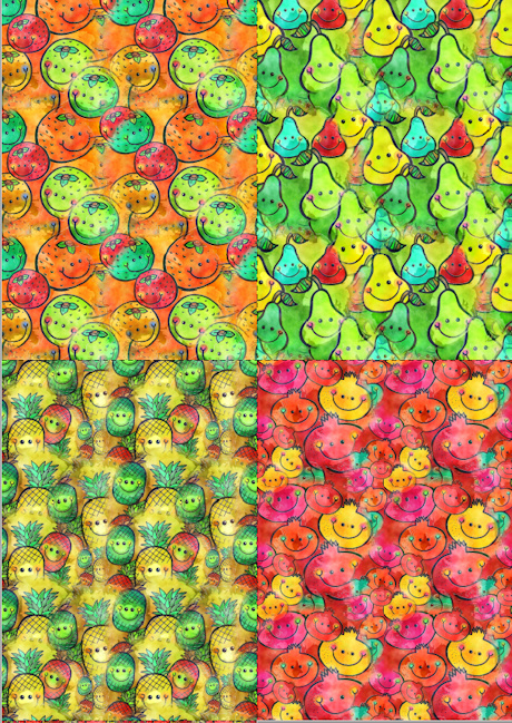 Fruity scrapbook paper - small