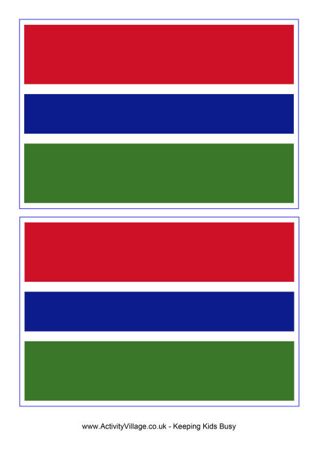Gambia flag printable