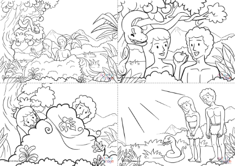 Garden of Eden colouring pages Garden of Eden colouring pages