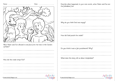 Garden of Eden comprehension