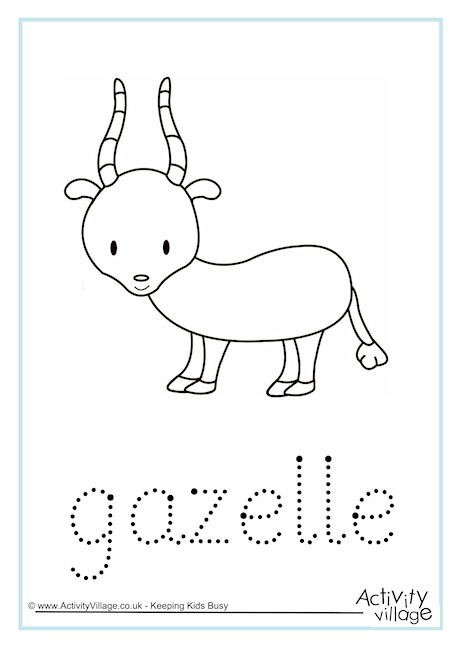 Gazelle Word Tracing