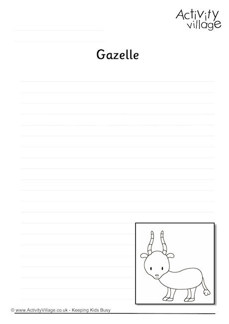 Gazelle Writing Page