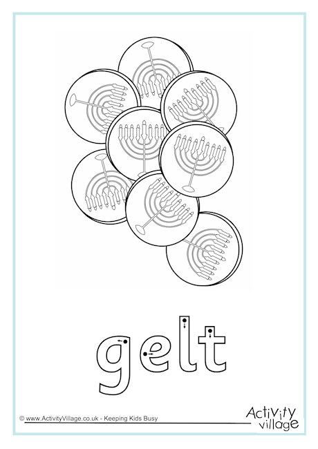 Gelt Finger Tracing