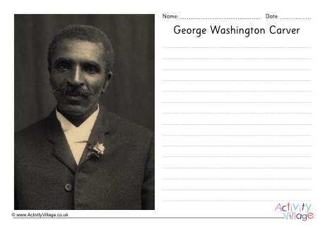 George Washington Carver writing page