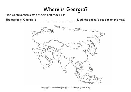 Georgia Location Worksheet