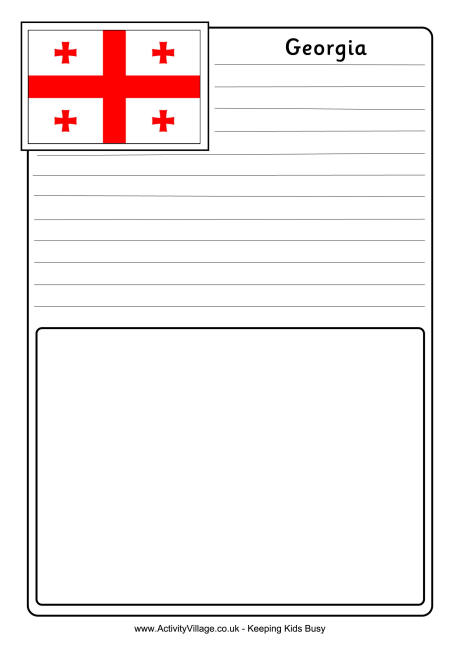 Georgia notebooking page